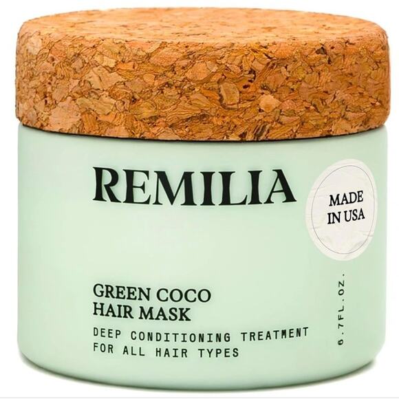 Remilia Hair Mask Deep Conditioning Green Coco Hair Mask 6.7 Fl Oz - Picture 1 of 4